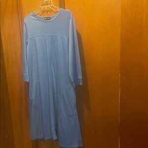 Blue Long Sleeve Dress